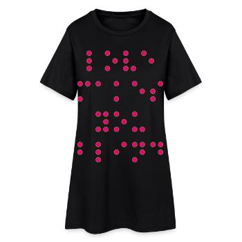 Love_makes_you-- - Frauen T-Shirt-Kleid - Schwarz - Vorne