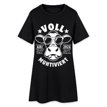 Entièrement muhtivé | Vache avec des lunettes de soleil | Abitur 2026 - Robe T-shirt Femme - noir - Devant