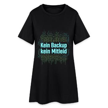 Programmierer Admin - Kein Backup Kein Mitleid - Frauen T-Shirt-Kleid - Schwarz - Vorne