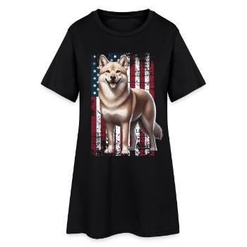 Dingo, chien sauvage australien des États-Unis - Robe T-shirt Femme - noir - Devant