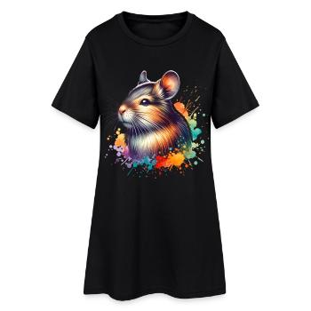 Don Aguti - Robe T-shirt Femme - noir - Devant