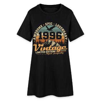 Millésime 1996 Vintage Rétro Cadeau d’anniversaire - Robe T-shirt Femme - noir - Devant
