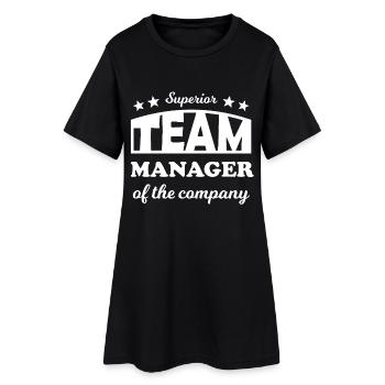 Superior Team Manager Emblem - Women’s T-Shirt Dress - black - Front