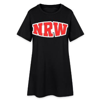 Rhénanie-du-Nord - Robe T-shirt Femme - noir - Devant