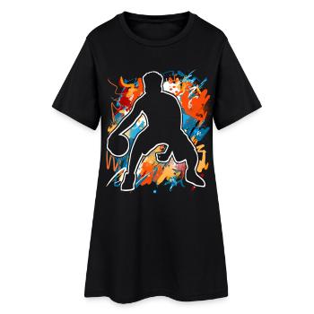 Basket-ball - Robe T-shirt Femme - noir - Devant