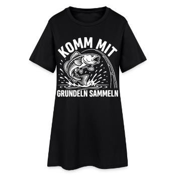 Grundel Spruch - Frauen T-Shirt-Kleid - Schwarz - Vorne