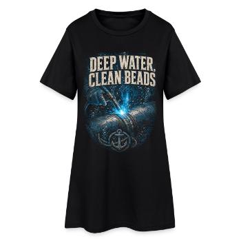 Soudeuses sous-marines Deep Water Clean Beads - Robe T-shirt Femme - noir - Devant