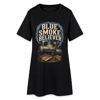 Concours de BBQ - Robe T-shirt Femme - noir - Devant