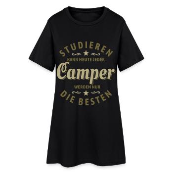Studieren kann jeder | Camper Spruch - Frauen T-Shirt-Kleid - Schwarz - Vorne