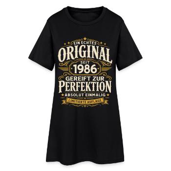 40. Geburtstag Geschenk Mann Original Vintage 1986 - Frauen T-Shirt-Kleid - Schwarz - Vorne