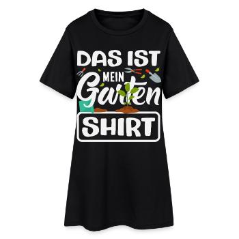 Das Ist Mein Garten - Frauen T-Shirt-Kleid - Schwarz - Vorne