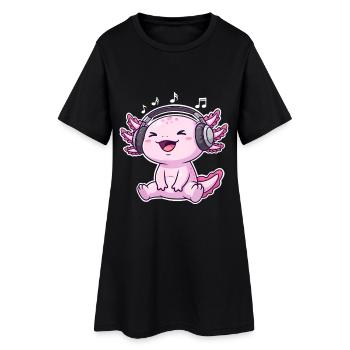 Musique Axolotl - Robe T-shirt Femme - noir - Devant