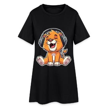 Lion Music - Robe T-shirt Femme - noir - Devant