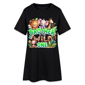 Bruder des Wilden - Frauen T-Shirt-Kleid - Schwarz - Vorne