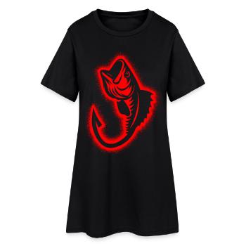 Pêcheurs Garçons Enfants Pêcheurs Hommes - Robe T-shirt Femme - noir - Devant