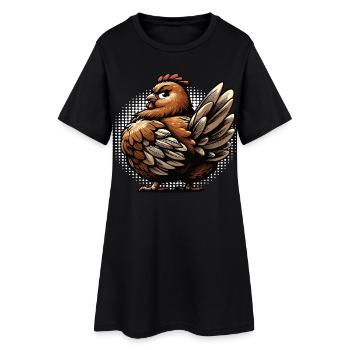 Poulets Poulet Amoureux des poules Coq Propriétaire de poulets - Robe T-shirt Femme - noir - Devant