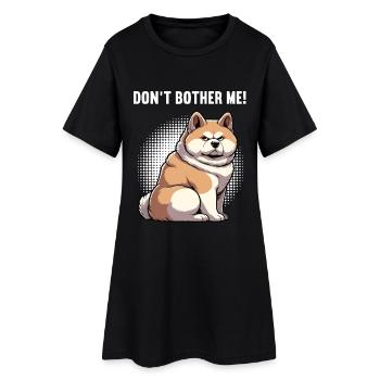 Don't Bother Me Akita Akitabesitzer Akitaliebhaber - Women’s T-Shirt Dress - black - Front