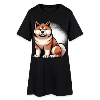 Akita Akita owner Akitas Akita lover Akitafan - Women’s T-Shirt Dress - black - Front