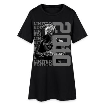ÉDITION LIMITÉE 2010 ANNIVERSAIRE MOTOCYCLETTE 16E - Robe T-shirt Femme - noir - Devant
