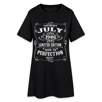 Legends were born in July 1986 - Women’s T-Shirt Dress - black - Front
