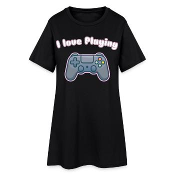 J’adore jouer - Conception de manettes de jeu - Robe T-shirt Femme - noir - Devant