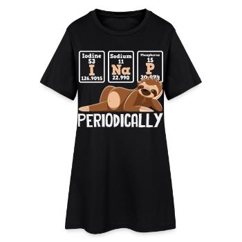funny sloth gift - Women’s T-Shirt Dress - black - Front