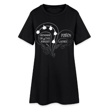 Beauté Blanche Vénéneuse - Millésime du Muguet-de-Vallée - Robe T-shirt Femme - noir - Devant