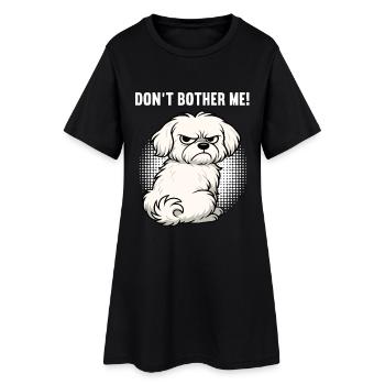 Ne me dérange pas Malteser Propriétaire Maltese Maltese - Robe T-shirt Femme - noir - Devant