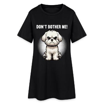 Ne me dérange pas Malteser Propriétaire Maltese Maltese - Robe T-shirt Femme - noir - Devant