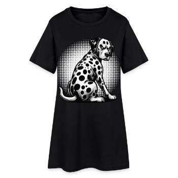Dalmatiens Gardiens de dalmatiens Propriétaires de dalmatiens - Robe T-shirt Femme - noir - Devant