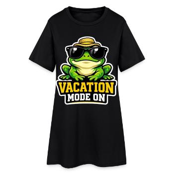 Mode Noix Grenouille Autocollant Coussin décoratif - Robe T-shirt Femme - noir - Devant
