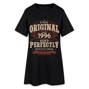 30th Birthday Gift Man Original Vintage 1996 - Women’s T-Shirt Dress - black - Front