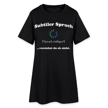 Subtiler Spruch Nerd Humor Design - Frauen T-Shirt-Kleid - Schwarz - Vorne