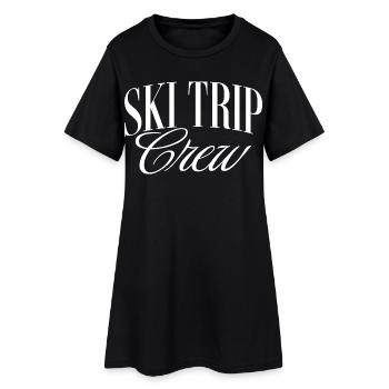 Séjour au ski - Robe T-shirt Femme - noir - Devant