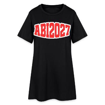 Abi 2027 - Frauen T-Shirt-Kleid - Schwarz - Vorne
