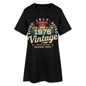 Vintage July 1976 Retro Limited Edition - Women’s T-Shirt Dress - black - Front