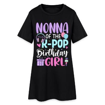 Nonna de The K-Pop Birthday Girl - Robe T-shirt Femme - noir - Devant