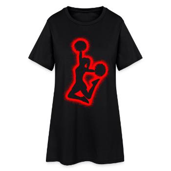Pom-pom girls Girls Girls Cheerleaders - Robe T-shirt Femme - noir - Devant