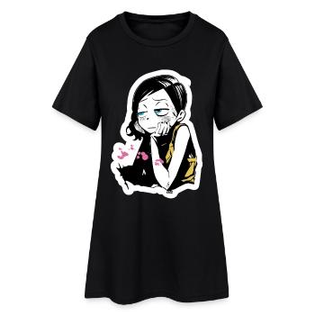 T-shirt graphique Moody Manga Girl - Robe T-shirt Femme - noir - Devant