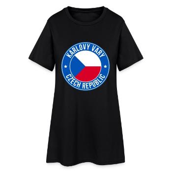 Insigne tchèque de Karlovy Vary - Robe T-shirt Femme - noir - Devant