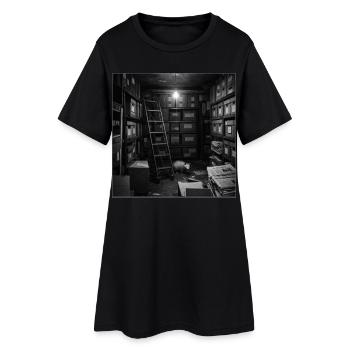 Archives du mystère sur les opossums sur la faune et les animaux sauvages - Robe T-shirt Femme - noir - Devant