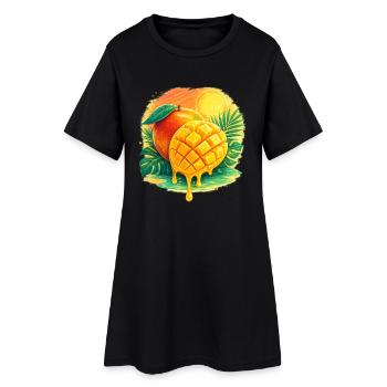Paradis des mangues - Robe T-shirt Femme - noir - Devant