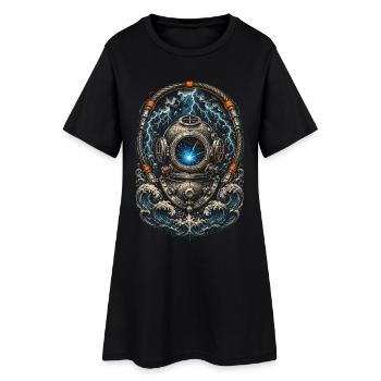 Soudeur sous-marin Soudeur sous-marin - Robe T-shirt Femme - noir - Devant