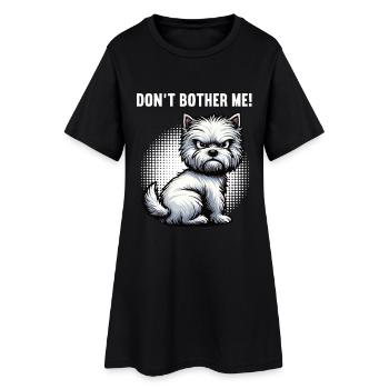 Ne me dérange pas Westie, terrier highland de l’Ouest - Robe T-shirt Femme - noir - Devant