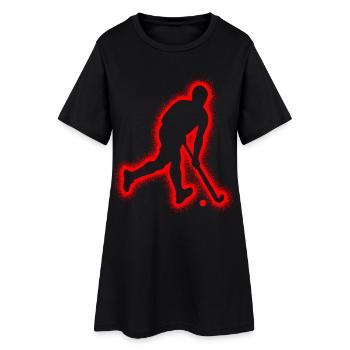 Hockey Floorball Men Kids Boys Field Hockey - Women’s T-Shirt Dress - black - Front