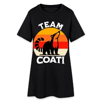 Team Coati - Women’s T-Shirt Dress - black - Front