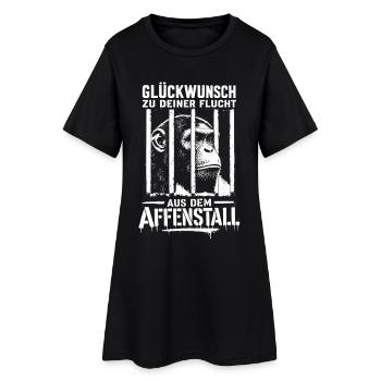Schade das du gehst wir vermissen dich Jobwechsel - Frauen T-Shirt-Kleid - Schwarz - Vorne