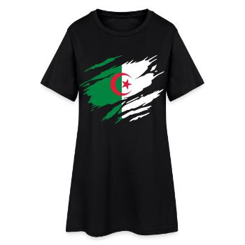 Algerian Flag of Algeria - Women’s T-Shirt Dress - black - Front