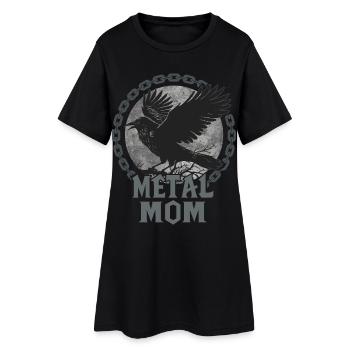 Metal Mom Corbeau Cadeau Heavy Metal Femme - Robe T-shirt Femme - noir - Devant