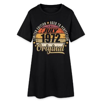 Anniversaire Mythique 1972 Cadeau Vintage 1972 - Robe T-shirt Femme - noir - Devant